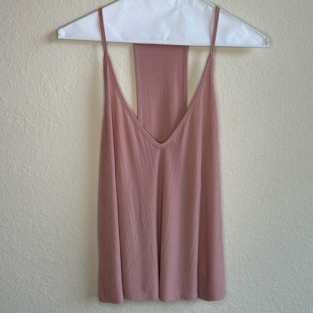 Free People Pink Backless Sleeveless Tank Top Size S/P